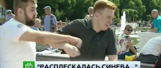 Журналист получил по лицу на день ВДВ