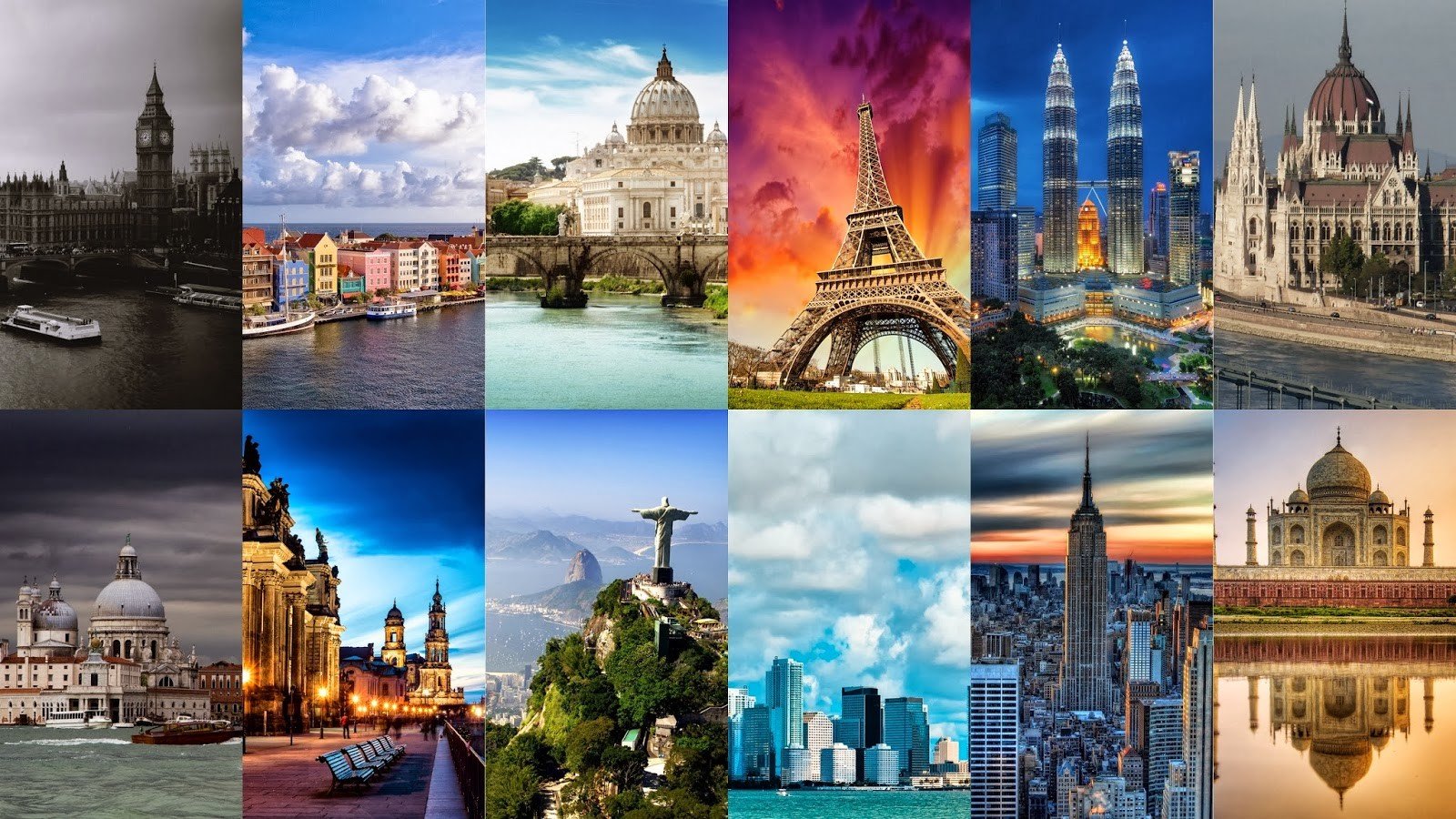 Достопримечательности каждых стран. Коллаж туризм. Путешествия коллаж. Коллаж архитектура.