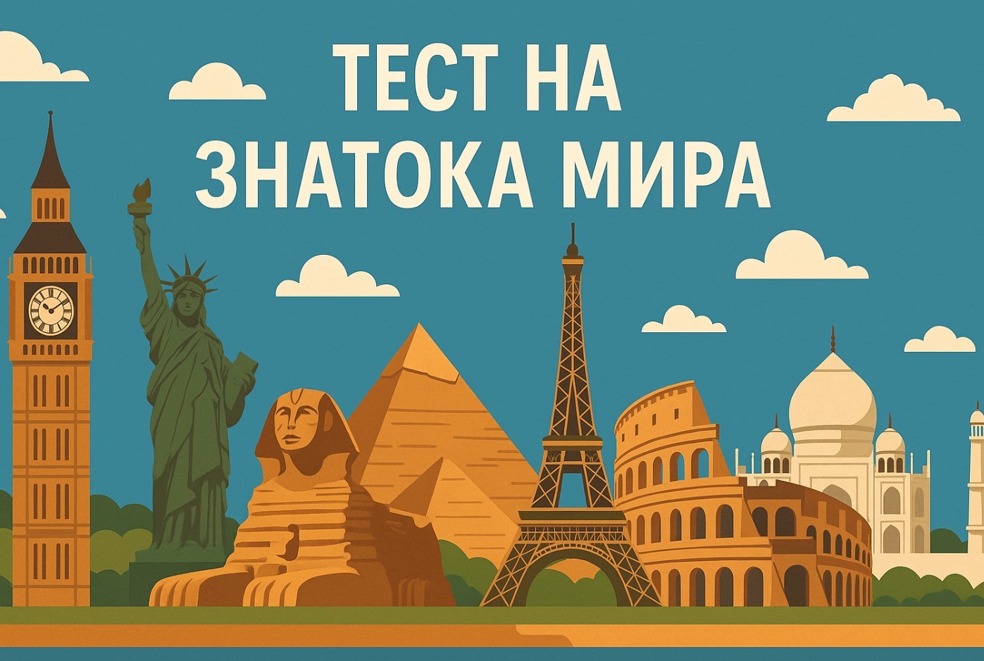 Тест "Заядлый Путешественник". Проверим Вашу эрудицию на знание мировых достопримечательностей? 