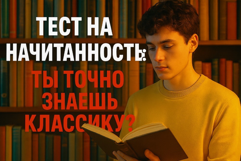Проверим Вашу начитанность? Сложный тест по классической литературе? 