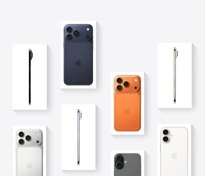 Упаковки iPhone Air, iPhone 17 Pro и iPhone 17 показали вживую