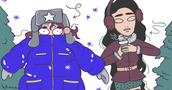 17 комиксов о мелких, но бесящих проблемах всех девушек зимой и на Новый год 