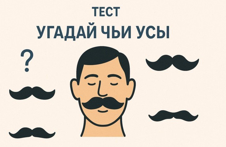 Пройди "Усатый Тест": угадаете, какой знаменитости принадлежат эти усы?